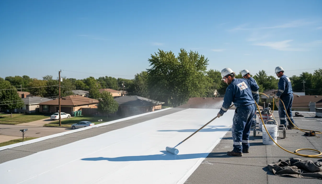 Commercial roof coating in Kenosha, WI near me